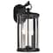 Nuvo Broadstone - 2 Light Medium Wall Lantern - Matte Black with Clear Seeded Glass 60/8112 - alternate 4